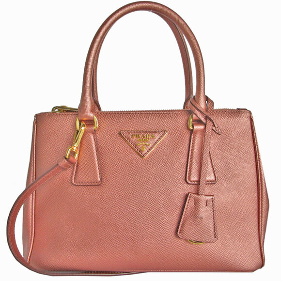 PRADA Pink Leather Shoulder Bag - Picture 1 of 5